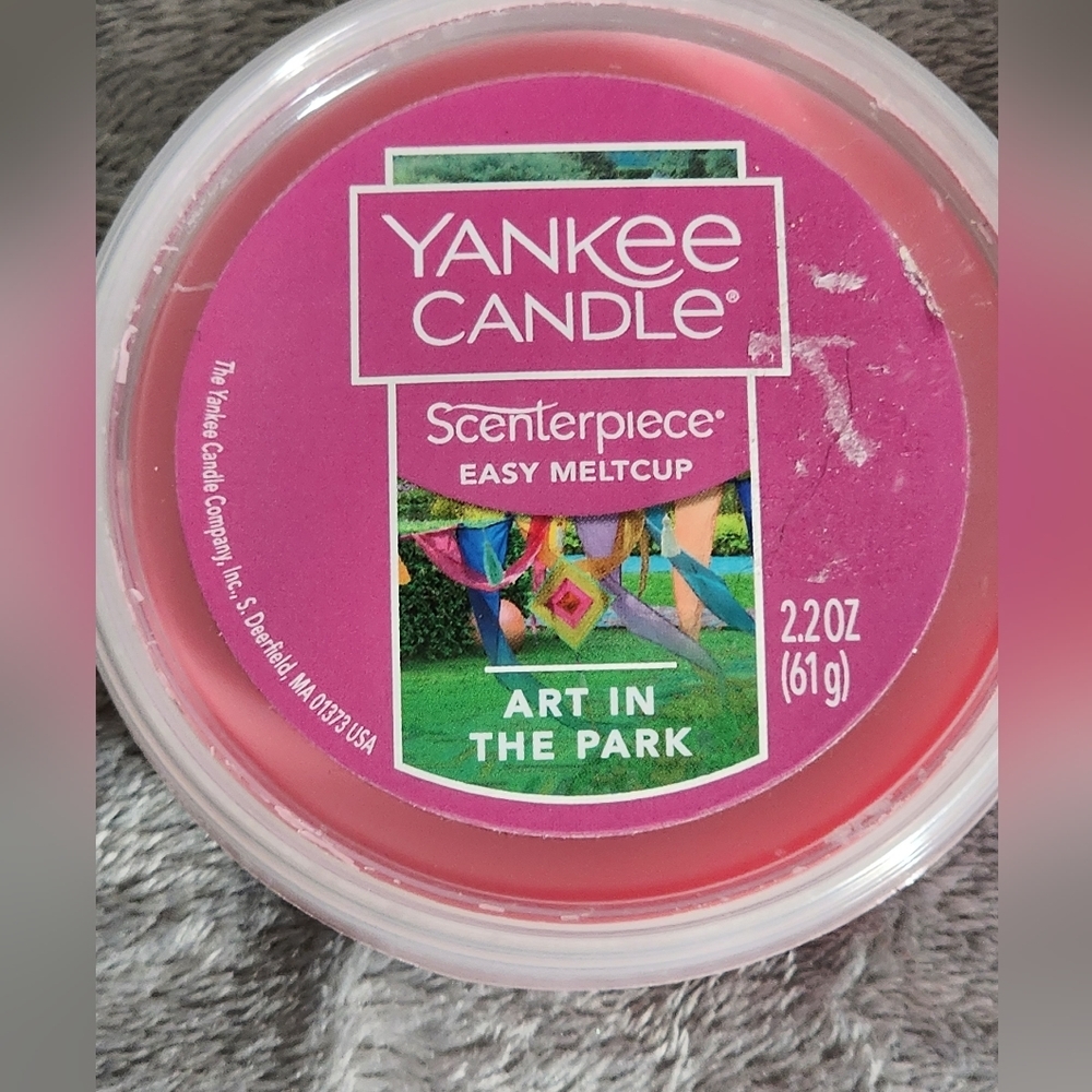 Yankee candle scenterpiece easy melt cup art in the park lot 2 nwt - Picture 2 of 3